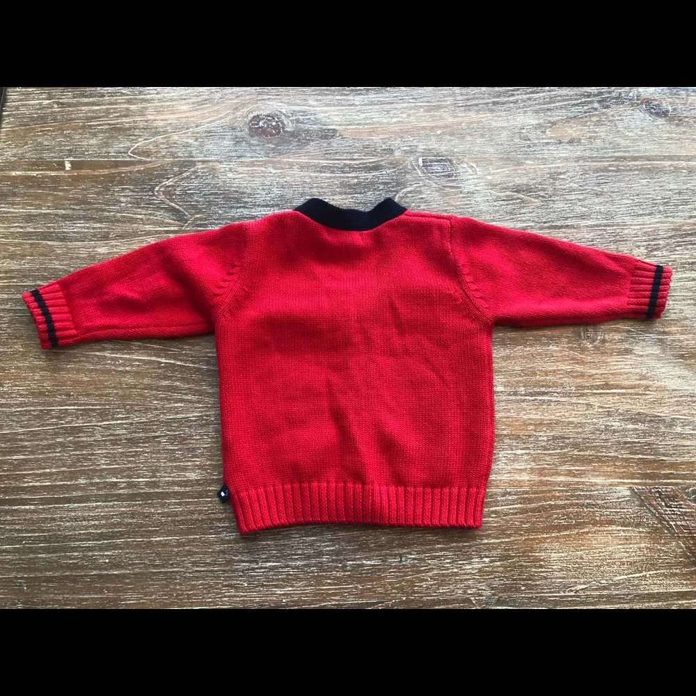 KITESTRINGS BY HARTSTRINGS NUTCRACKER CHRISTMAS SWEATER CARDIGAN, 6-9 MONTHS - Picture 6 of 6